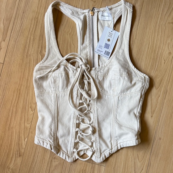 Abrand Tops - ABRAND jeans Devotion Top In Bone